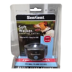 Sentient Soft Walker Sensing Collar - Anti-Pull Training Tool - Blue/Black
